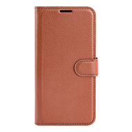 Motorola Moto G42 Hoesje, MobyDefend Kunstleren Wallet Book Case (Sluiting Voorkant), Bruin