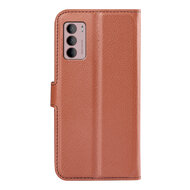 Motorola Moto G42 Hoesje - MobyDefend Kunstleren Wallet Book Case (Sluiting Voorkant) - Bruin