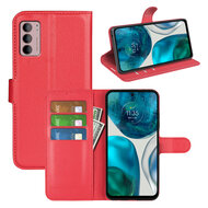 Motorola Moto G42 Hoesje, MobyDefend Kunstleren Wallet Book Case (Sluiting Voorkant), Rood