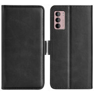 Motorola Moto G42 Hoesje - MobyDefend Luxe Wallet Book Case (Sluiting Zijkant) - Zwart