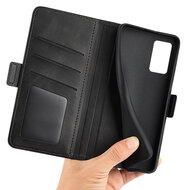 Motorola Moto G42 Hoesje - MobyDefend Luxe Wallet Book Case (Sluiting Zijkant) - Zwart