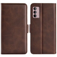 Motorola Moto G42 Hoesje - MobyDefend Luxe Wallet Book Case (Sluiting Zijkant) - Bruin