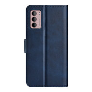 Motorola Moto G42 Hoesje - MobyDefend Luxe Wallet Book Case (Sluiting Zijkant) - Blauw