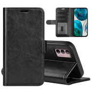Motorola Moto G42 Hoesje - MobyDefend Wallet Book Case (Sluiting Achterkant) - Zwart