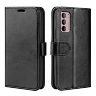 Motorola Moto G42 Hoesje - MobyDefend Wallet Book Case (Sluiting Achterkant) - Zwart