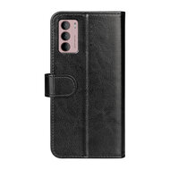 Motorola Moto G42 Hoesje - MobyDefend Wallet Book Case (Sluiting Achterkant) - Zwart