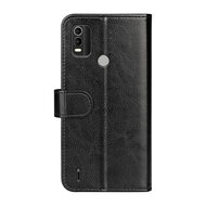 Nokia C21 Plus Hoesje - MobyDefend Wallet Book Case (Sluiting Achterkant) - Zwart