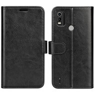 Nokia C21 Plus Hoesje, MobyDefend Wallet Book Case (Sluiting Achterkant), Zwart