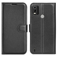 Nokia C21 Plus Hoesje - MobyDefend Kunstleren Wallet Book Case (Sluiting Voorkant) - Zwart