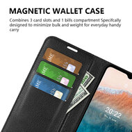 Nokia C21 Plus Hoesje - MobyDefend Kunstleren Wallet Book Case (Sluiting Voorkant) - Bruin