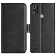 Nokia C21 Plus Hoesje - MobyDefend Luxe Wallet Book Case (Sluiting Zijkant) - Zwart