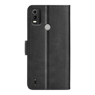 Nokia C21 Plus Hoesje - MobyDefend Luxe Wallet Book Case (Sluiting Zijkant) - Zwart