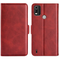Nokia C21 Plus Hoesje - MobyDefend Luxe Wallet Book Case (Sluiting Zijkant) - Rood