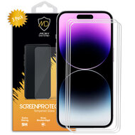 3-Pack iPhone 14 Pro Max Screenprotectors - MobyDefend Case-Friendly Screensavers - Gehard Glas