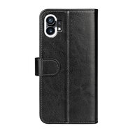 Nothing Phone 1 Hoesje - MobyDefend Wallet Book Case (Sluiting Achterkant) - Zwart