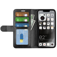 Nothing Phone 1 Hoesje - MobyDefend Wallet Book Case (Sluiting Achterkant) - Zwart