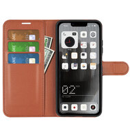 Nothing Phone 1 Hoesje - MobyDefend Kunstleren Wallet Book Case (Sluiting Voorkant) - Bruin