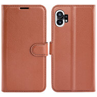 Nothing Phone 1 Hoesje - MobyDefend Kunstleren Wallet Book Case (Sluiting Voorkant) - Bruin