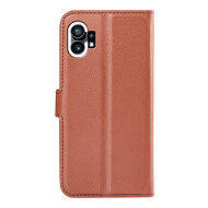 Nothing Phone 1 Hoesje - MobyDefend Kunstleren Wallet Book Case (Sluiting Voorkant) - Bruin