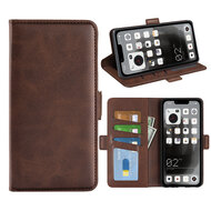 Nothing Phone 1 Hoesje, MobyDefend Luxe Wallet Book Case (Sluiting Zijkant), Bruin