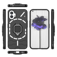 Nothing Phone 1 Hoesje - MobyDefend Dubbelgelaagde Pantsercase Met Standaard - Blauw