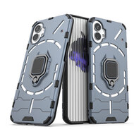 Nothing Phone 1 Hoesje - MobyDefend Dubbelgelaagde Pantsercase Met Standaard - Blauw