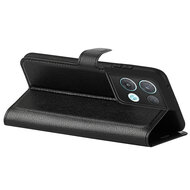 Oppo Reno 8 Pro Hoesje - MobyDefend Kunstleren Wallet Book Case (Sluiting Voorkant) - Zwart