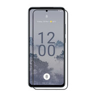 Nokia X30 Screenprotector - MobyDefend Screensaver Met Zwarte Randen - Gehard Glas 