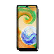 3-Pack Samsung Galaxy A04s Screenprotectors - MobyDefend Screensaver Met Zwarte Randen - Gehard Glas