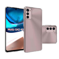 Motorola Moto G42 Hoesje - MobyDefend Transparante TPU Backcover - Volledig Doorzichtig
