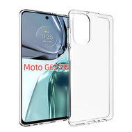 Motorola Moto G62 Hoesje, MobyDefend Transparante TPU Gelcase, Volledig Doorzichtig