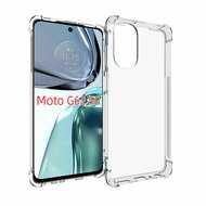 Motorola Moto G62 Hoesje - MobyDefend Transparante Shockproof TPU Backcover - Verstevigde Hoeken - Volledig Doorzichtig