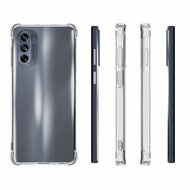 Motorola Moto G62 Hoesje - MobyDefend Transparante Shockproof TPU Backcover - Verstevigde Hoeken - Volledig Doorzichtig