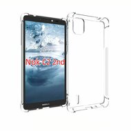 Nokia C2-2E Hoesje - MobyDefend Transparante Shockproof TPU Backcover - Verstevigde Hoeken - Volledig Doorzichtig