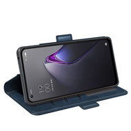 Oppo Reno 8 Hoesje - MobyDefend Luxe Wallet Book Case (Sluiting Zijkant) - Blauw