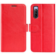 Sony Xperia 5 IV Hoesje - MobyDefend Wallet Book Case (Sluiting Achterkant) - Rood