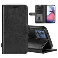 Motorola Edge 30 Fusion Hoesje, MobyDefend Wallet Book Case (Sluiting Achterkant), Zwart