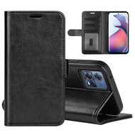 Motorola Edge 30 Fusion Hoesje - MobyDefend Wallet Book Case (Sluiting Achterkant) - Zwart