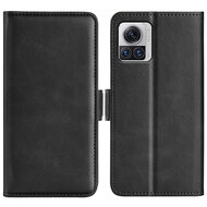 Motorola Edge 30 Ultra Hoesje, MobyDefend Luxe Wallet Book Case (Sluiting Zijkant), Zwart