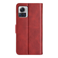 Motorola Edge 30 Ultra Hoesje, MobyDefend Luxe Wallet Book Case (Sluiting Zijkant), Rood