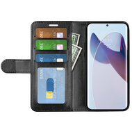 Motorola Edge 30 Ultra Hoesje - MobyDefend Wallet Book Case (Sluiting Achterkant) - Zwart