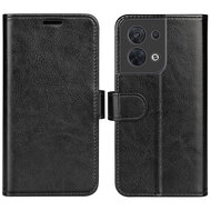 Oppo Reno 8 Hoesje - MobyDefend Wallet Book Case (Sluiting Achterkant) - Zwart