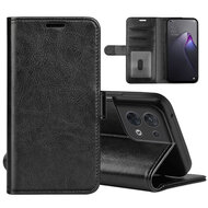 Oppo Reno 8 Hoesje - MobyDefend Wallet Book Case (Sluiting Achterkant) - Zwart