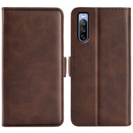 Sony Xperia 5 IV Hoesje - MobyDefend Luxe Wallet Book Case (Sluiting Zijkant) - Bruin