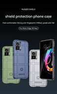 Motorola Edge 30 Neo Hoesje - Mobydefend Rugged Shield TPU Backcover - Groen