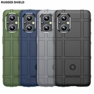 Oppo Reno 8 Lite Hoesje, Rugged Shield TPU Gelcase, Zwart