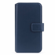iPhone 14 Hoesje, Luxe MobyDefend Wallet Bookcase, Blauw