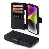iPhone 14 Plus Hoesje - Luxe MobyDefend Wallet Bookcase - Zwart