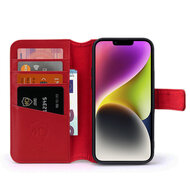 iPhone 14 Plus Hoesje - Luxe MobyDefend Wallet Bookcase - Rood