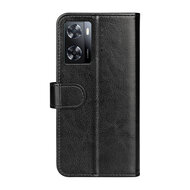 Oppo A57 / A57s / A77 Hoesje - MobyDefend Wallet Book Case (Sluiting Achterkant) - Zwart